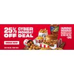25% Off at KFC Canada - Cyber Monday Deal