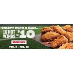 10 FOR $10 HOT WINGS at KFC Canada