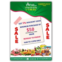 Get 5% discount at Atiyas Fresh Farm