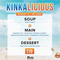 Enjoy 3-course menu for only $19 at Kinka Izakaya