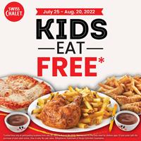 KIDS EAT FREE at Swiss Chalet