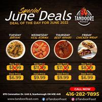 Special June Deals at Tandoori Feast