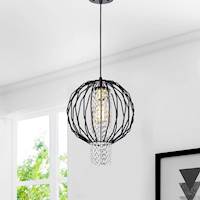 Pendant Light Fixtures Black Chandeliers Crystal Orb Chandelier Black Pendant Lighting 1 Light Ceiling Light Fixtures