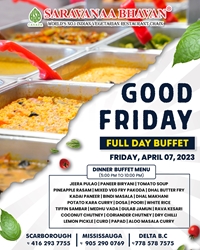 Good Friday Full Day Buffet at Saravanaa Bhavan photo 2