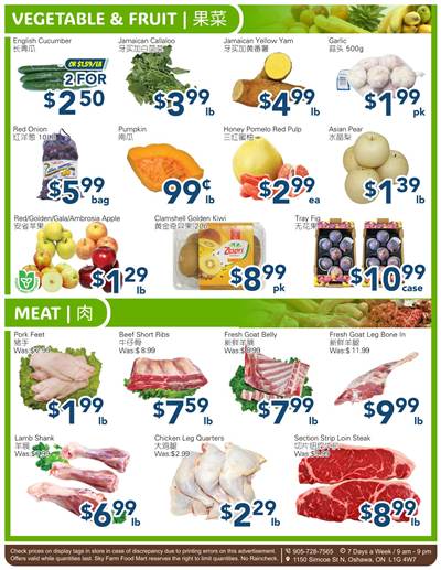 SkyFarm Food Mart Weekly Flyer Oct 30 - Nov 05: Grocery Specials in Oshawa photo 3