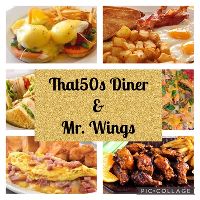 Mr.Wings & 50's Diner logo