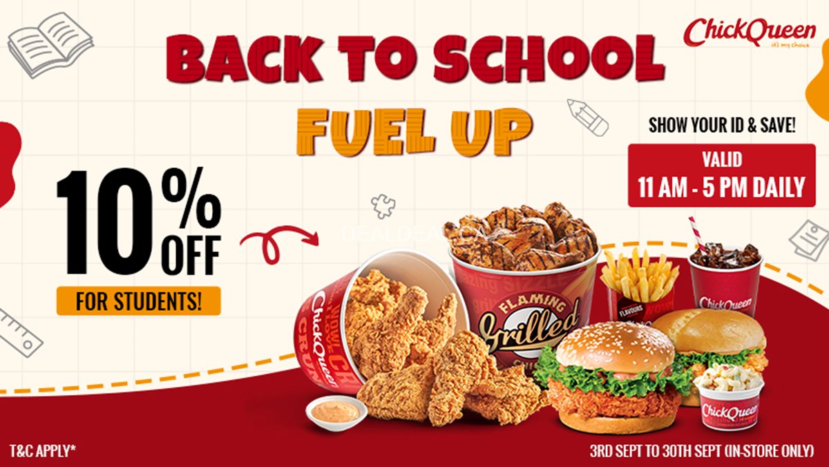 10% Off for students at ChickQueen