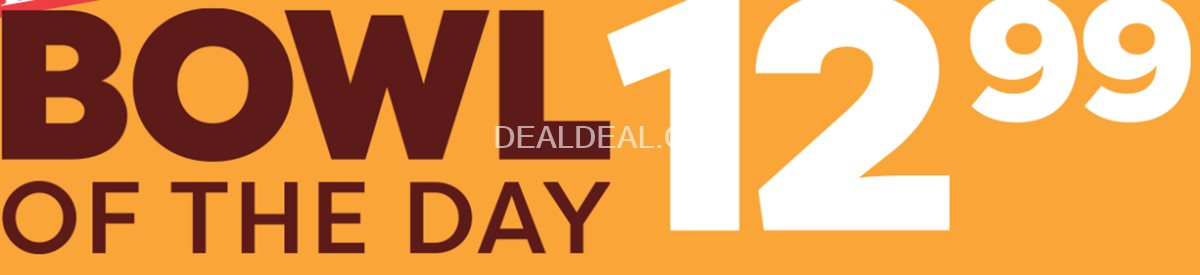 $12.99 Bowl of the Day at Freshii | Fresh Daily Deals