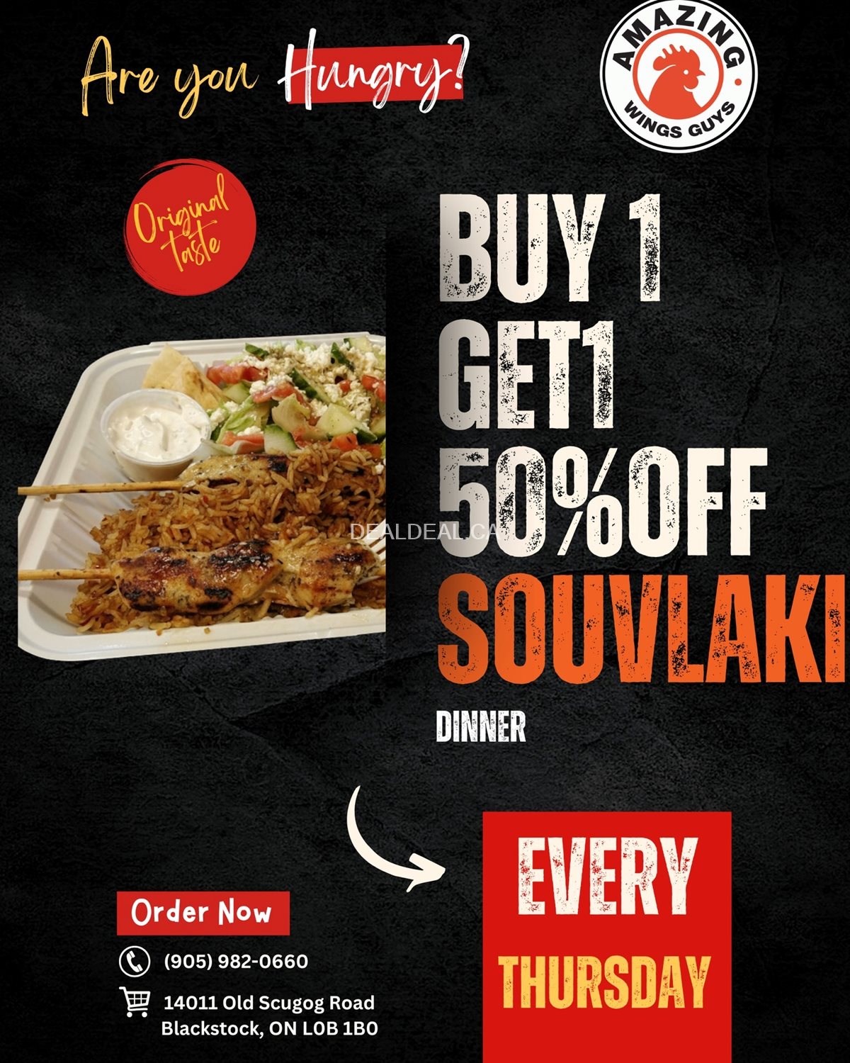 Amazing Wings Guys Blackstock Deals: BOGO 50% OFF Burgers, Fish & Chips, Souvlaki image 4