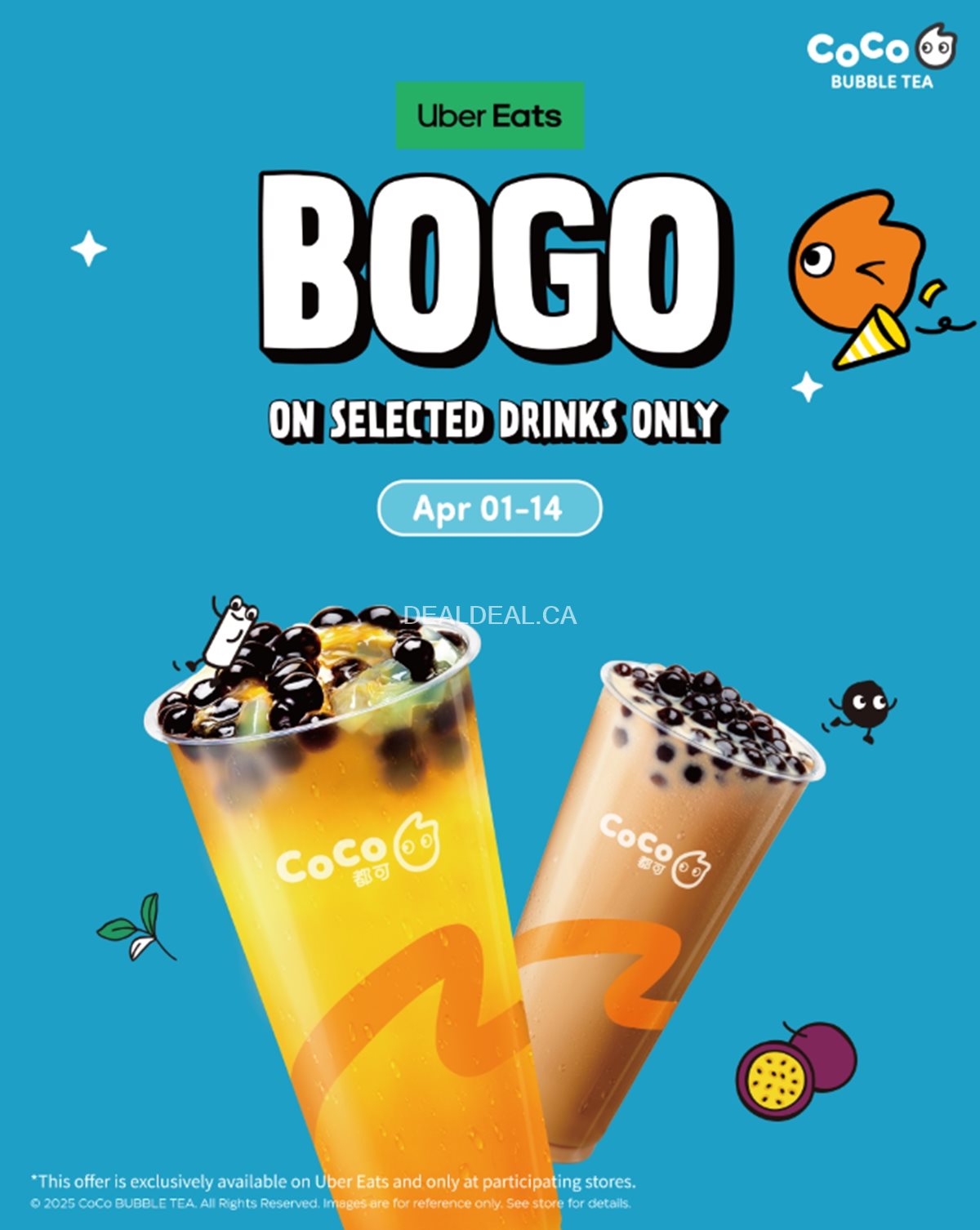 BOGO on Selected Drinks at CoCo Fresh Tea & Juice