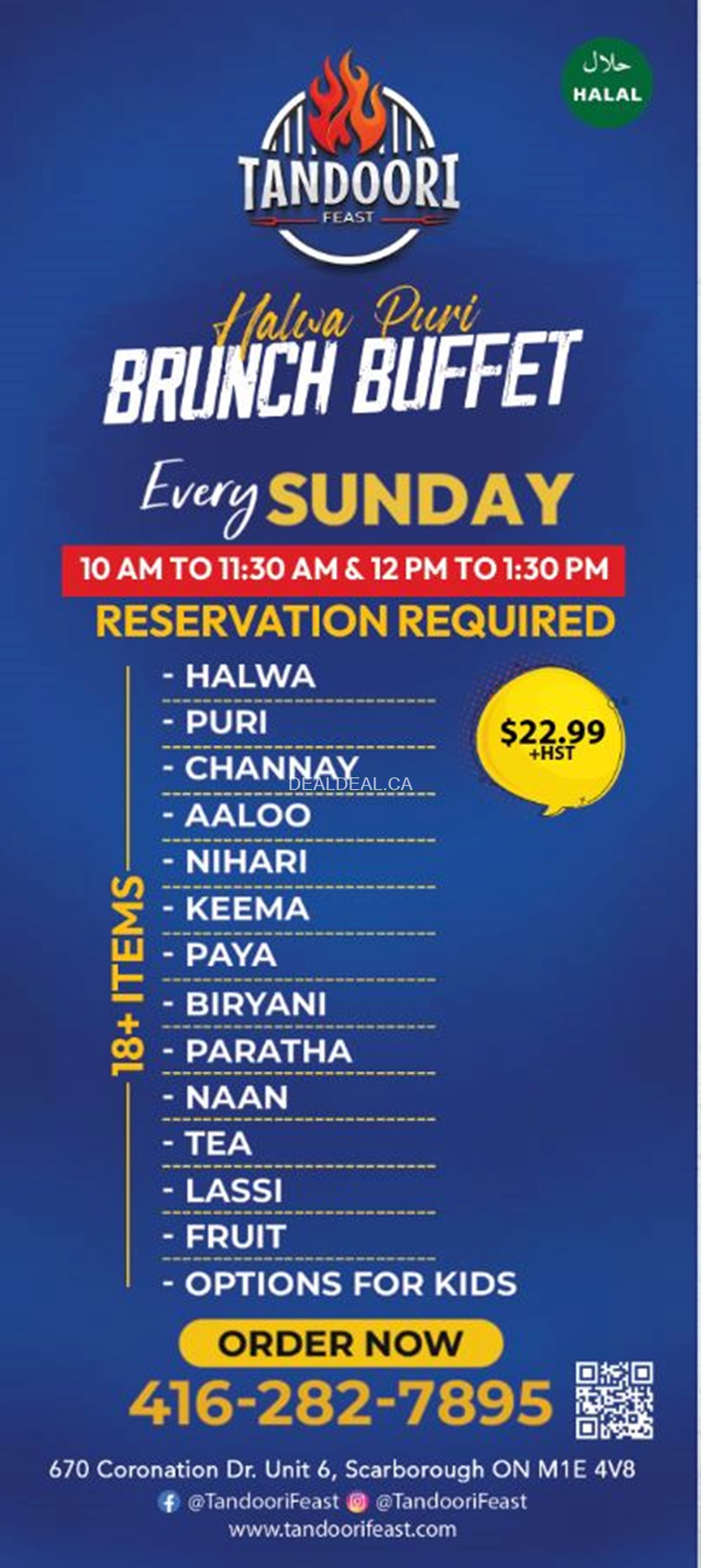 Brunch Buffet at Tandoori Feast