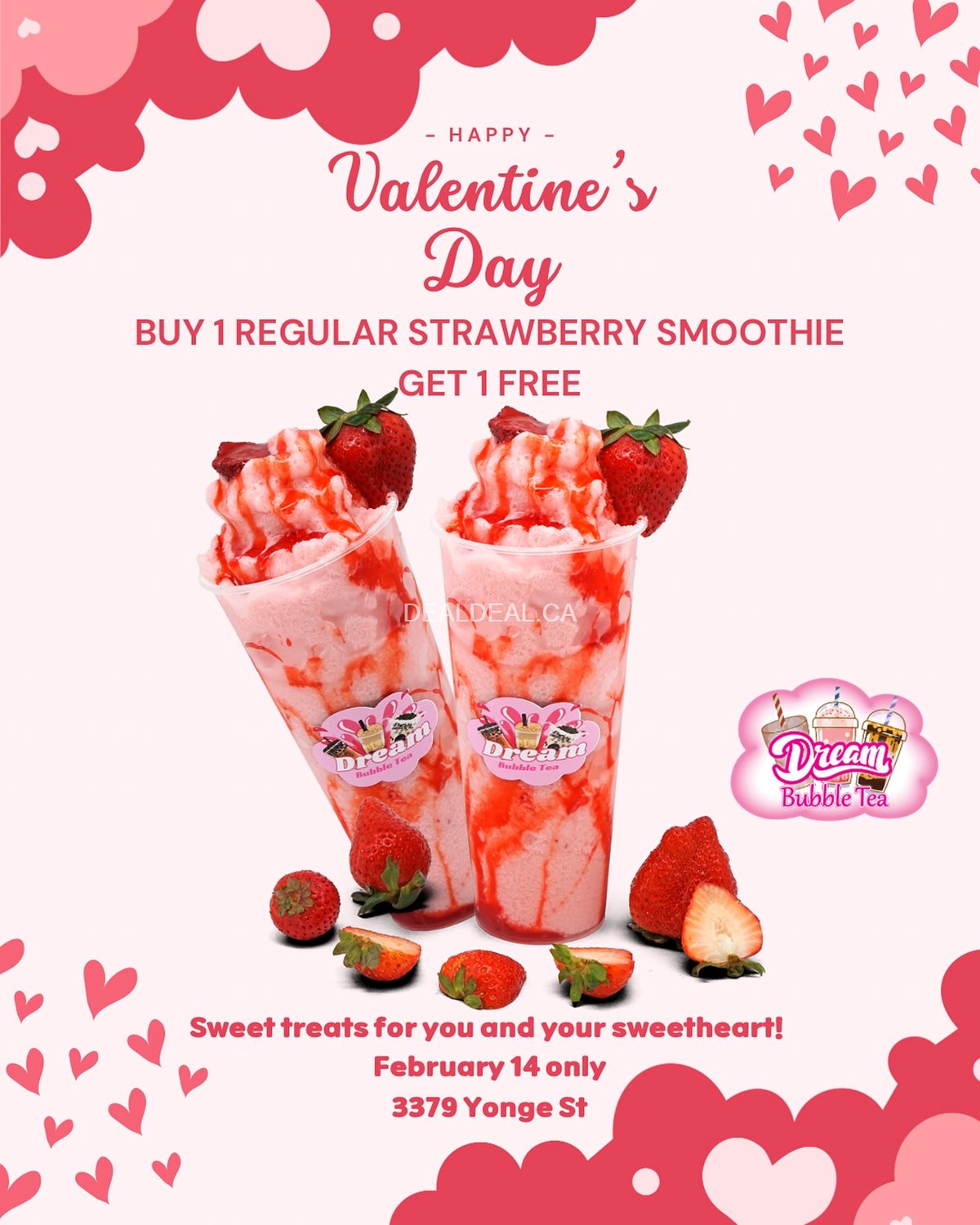 Buy one, get one free at Dream Bubble Tea