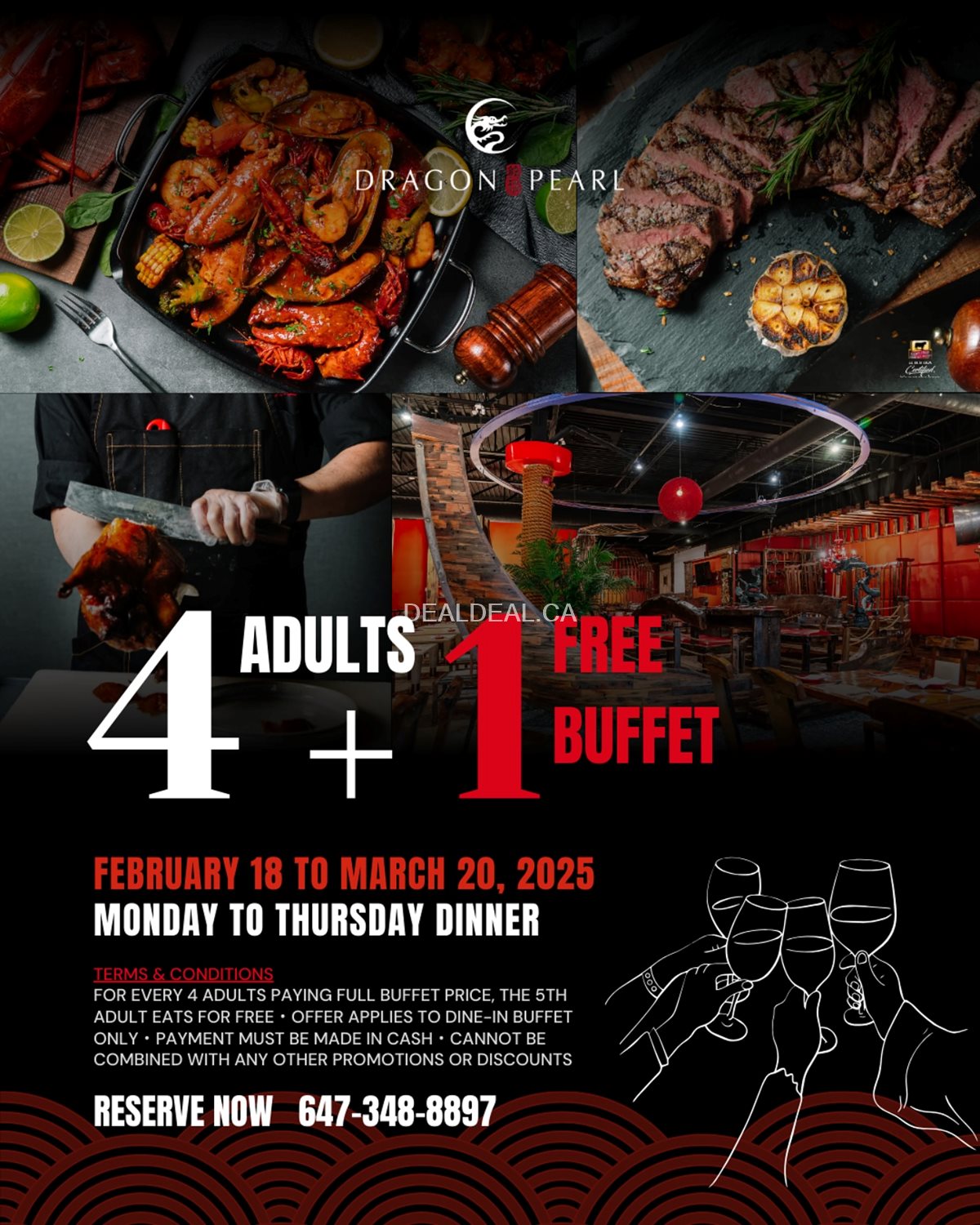 Exclusive Buffet Deal at Dragon Pearl Buffet!