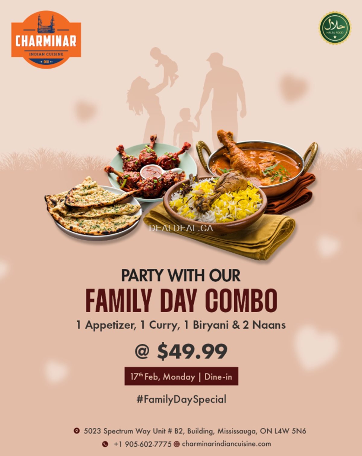 Family Day Special Combo at Charminar Mississauga