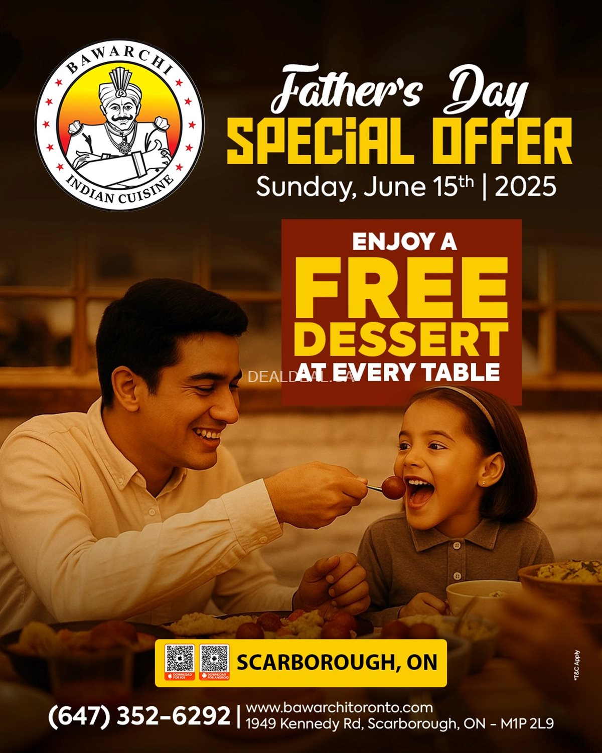 Father's day special Offer at Bawarchi Biryanis - Toronto