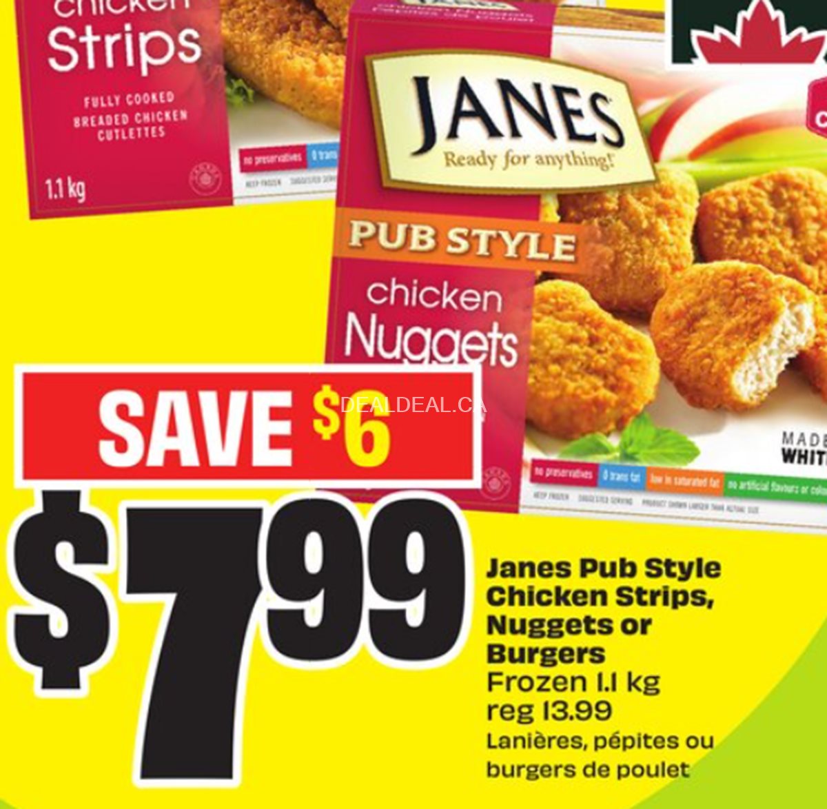Janes Pub Style Chicken Deal at FreshCo