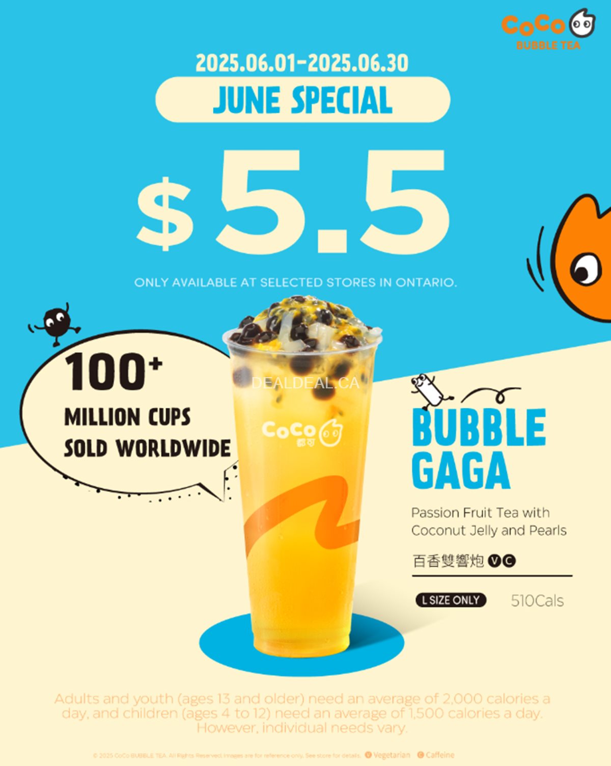 June Special at CoCo Fresh Tea & Juice