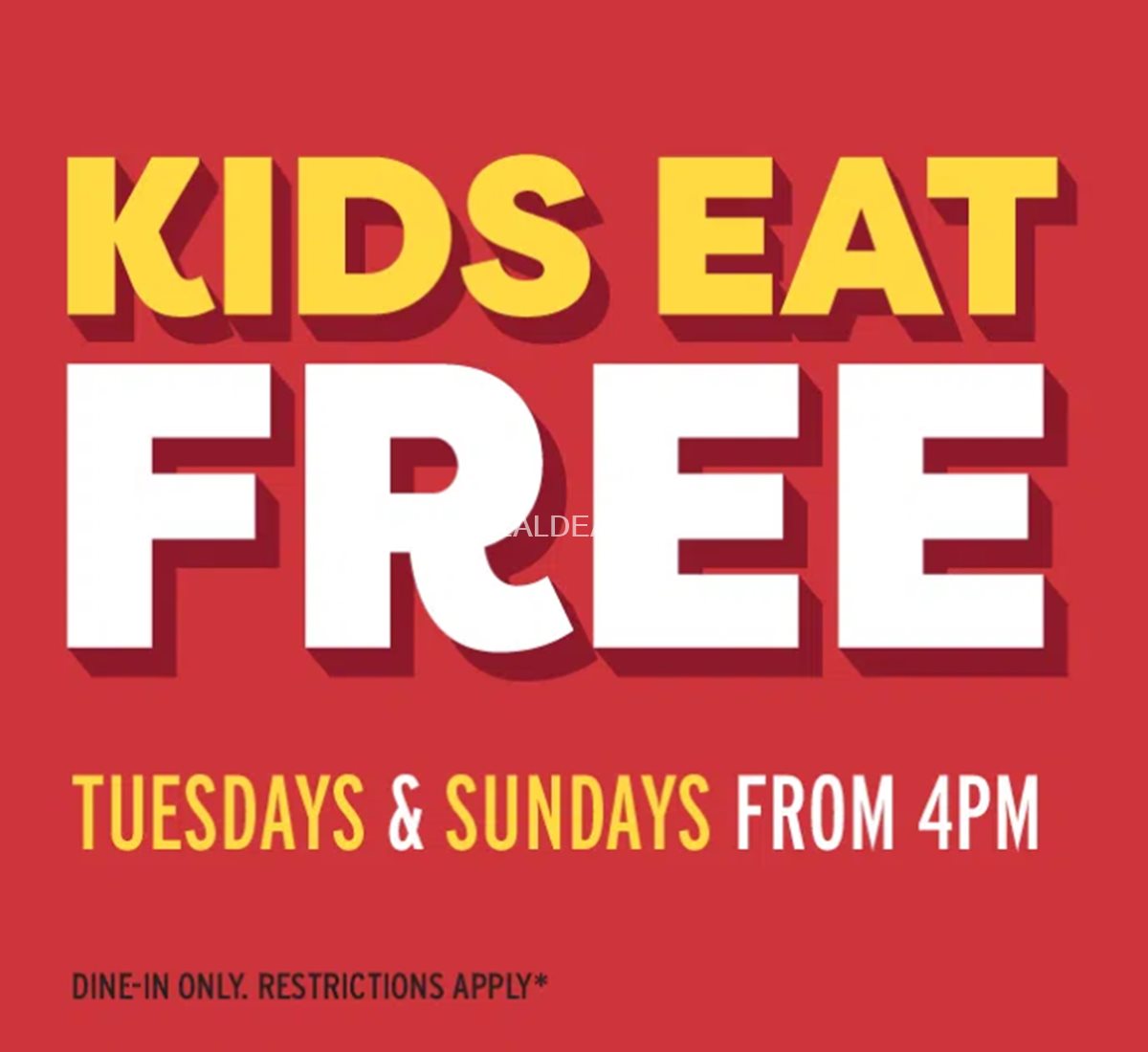 Kids Eat FREE at Denny's Canada