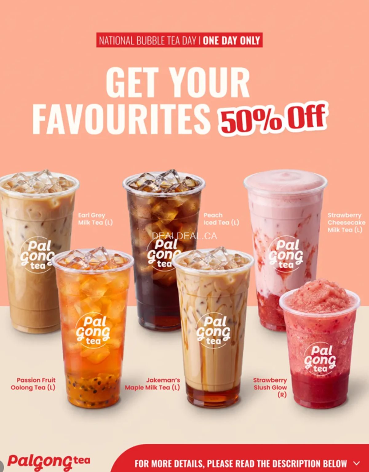 National Bubble Tea Day: 50% Off at Palgong Tea!