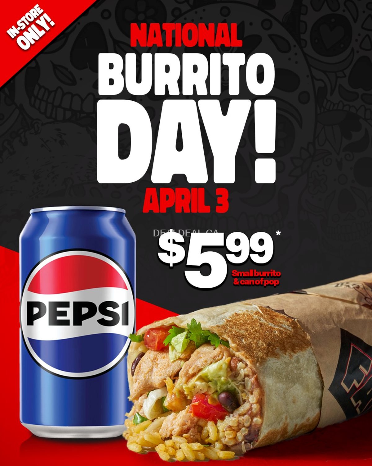 National burrito day deal at Fat Bastard Burrito Co.