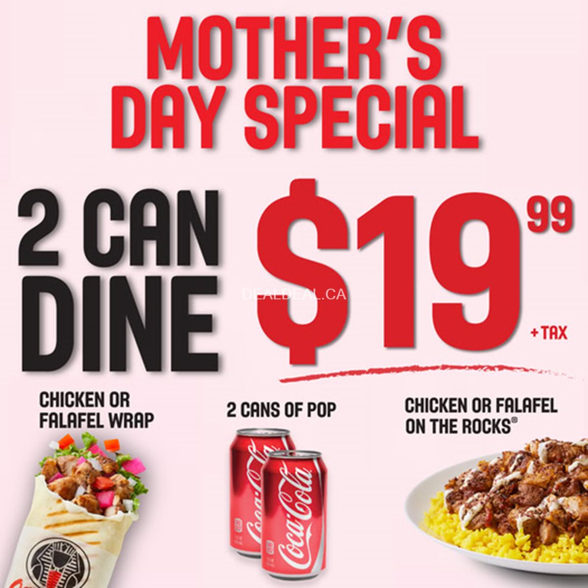 Osmow’s Mother’s Day Special – 2 Can Dine for $19.99