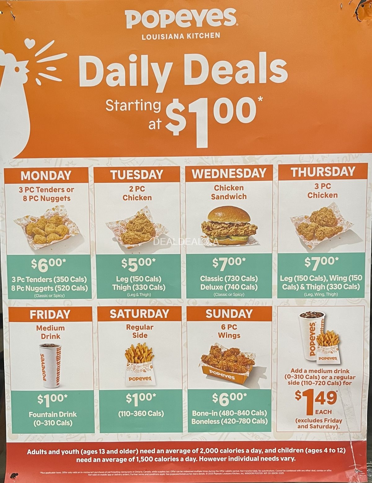 Popeyes Daily Deals Canada (2026) – Today's Coupons