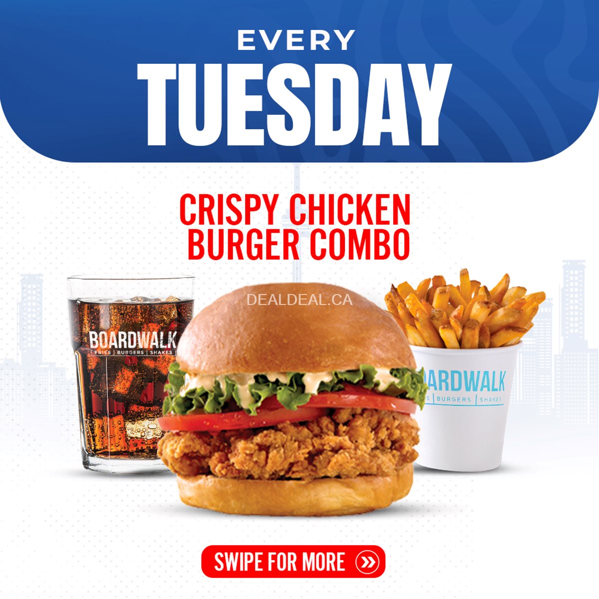 The Real Deal — $12.99 Combos Every Day at Boardwalk Fries Burgers Shakes image 3