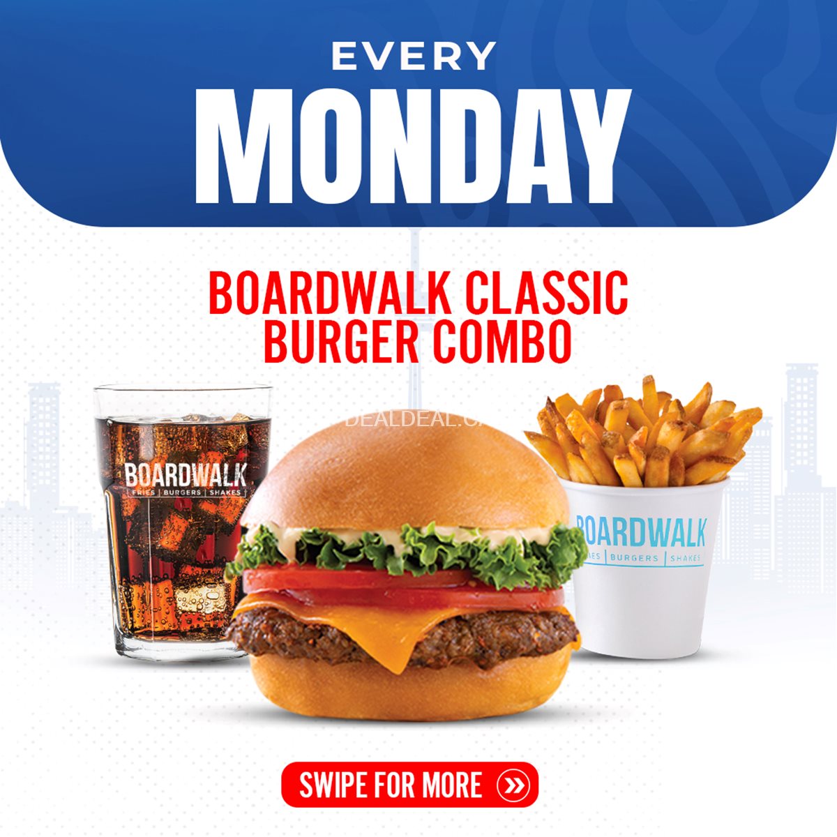 The Real Deal — $12.99 Combos Every Day at Boardwalk Fries Burgers Shakes image 2
