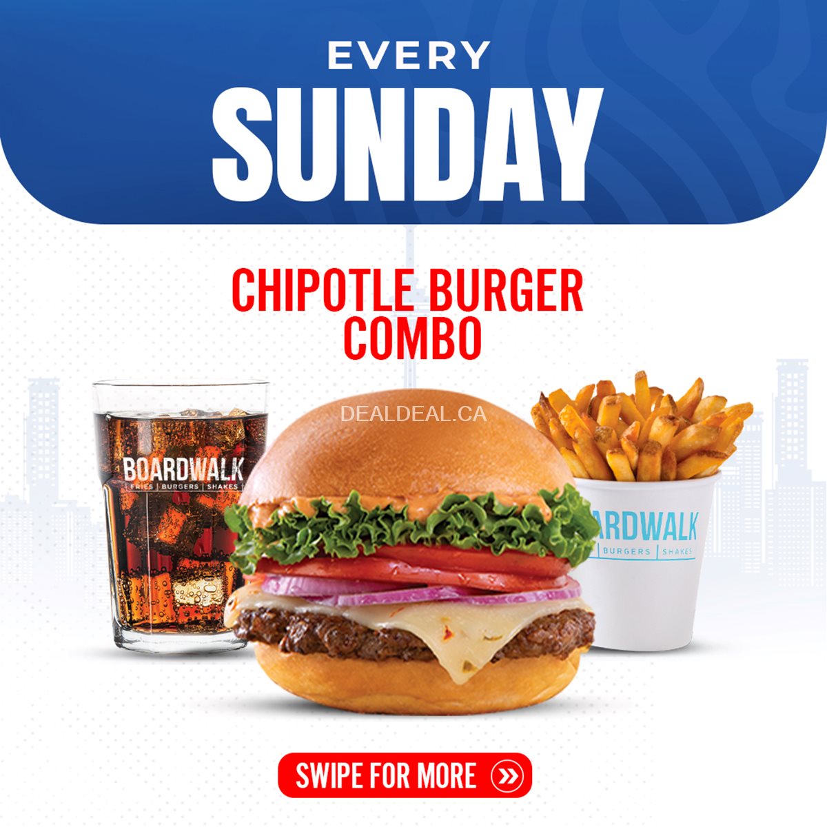 The Real Deal — $12.99 Combos Every Day at Boardwalk Fries Burgers Shakes image 8