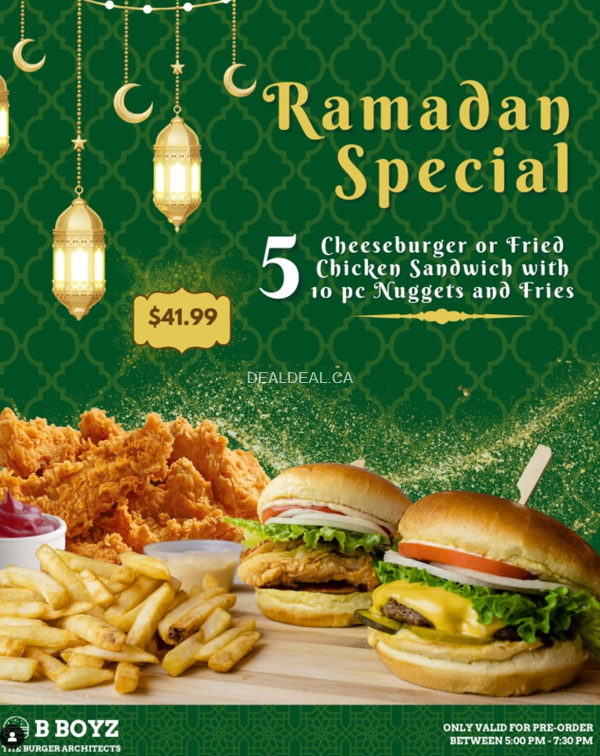 This Ramadan, treat yourself to the Iftar Special at B Boyz
