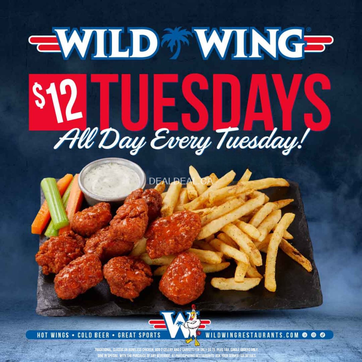 Wild Wing $12 Tuesdays Deal | Seaton Centre Pickering Weekly Special