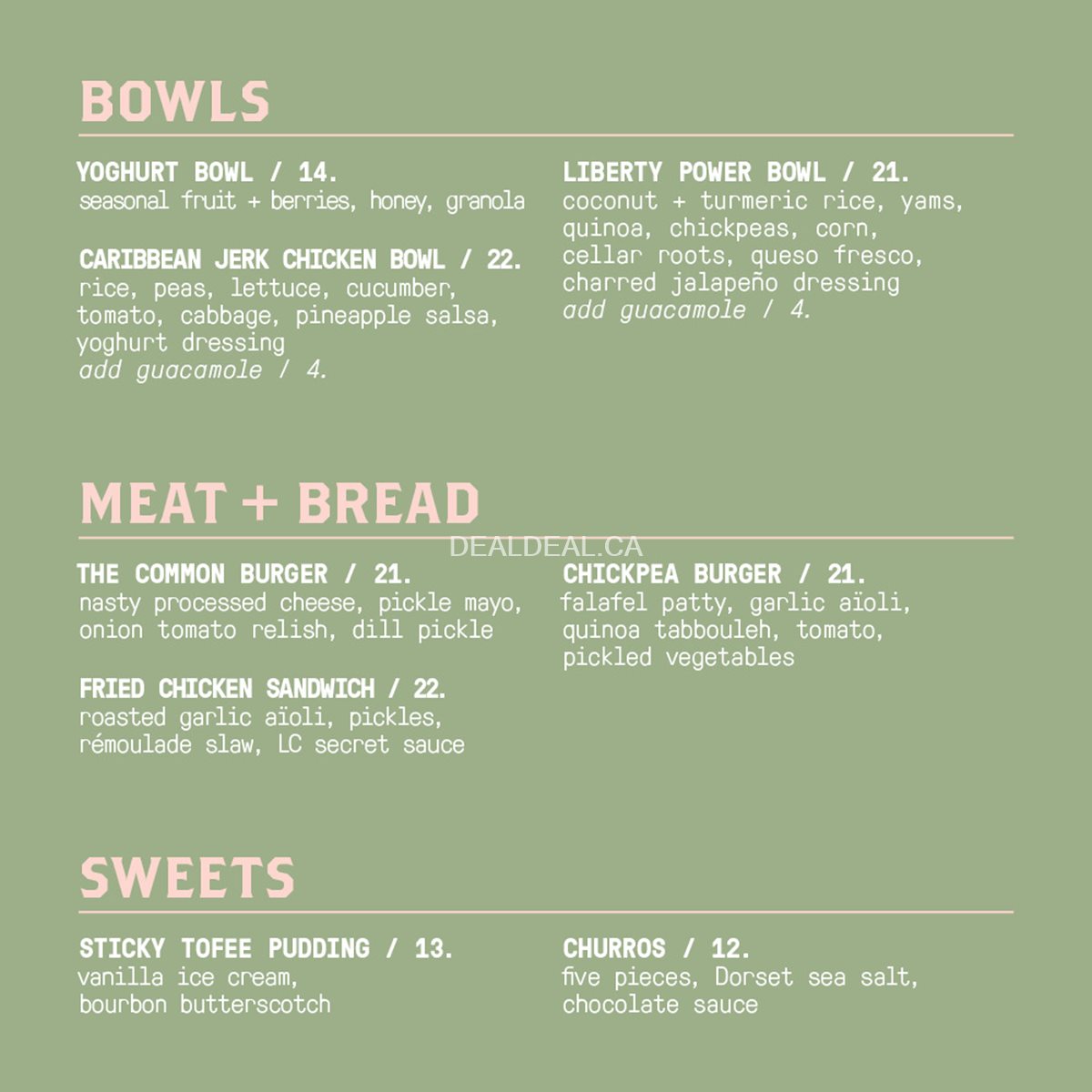 Celebrate Mother's Day with Brunch menu at Liberty Commons image 3