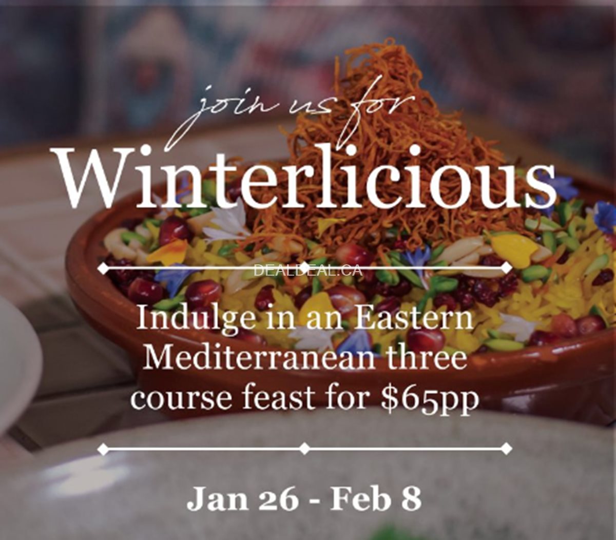 Winterlicious 2024: Three Course feast for $65 at Byblos Uptown