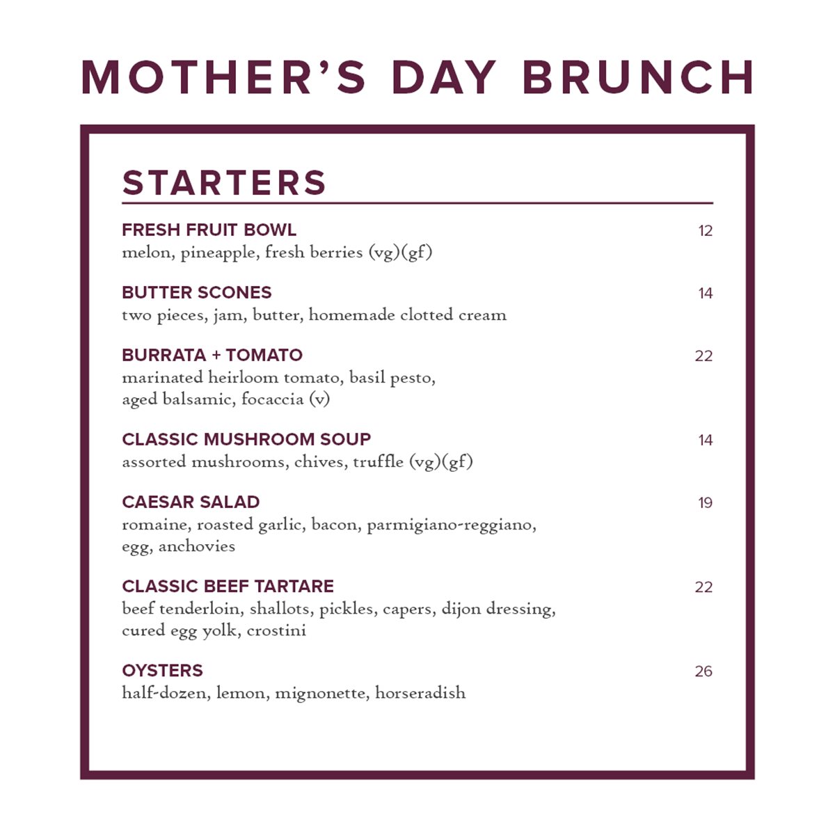 Mother's Day Brunch at Luma image 1