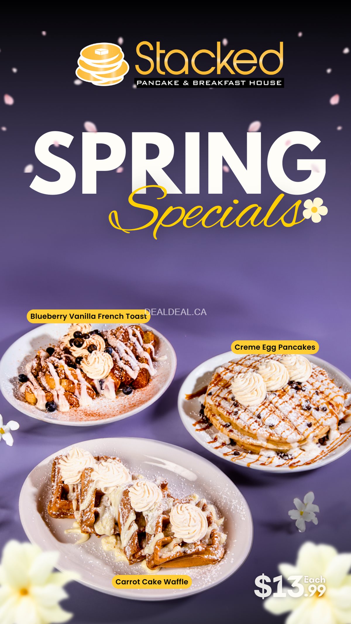 Spring Specials at Stacked Pancake & Breakfast House