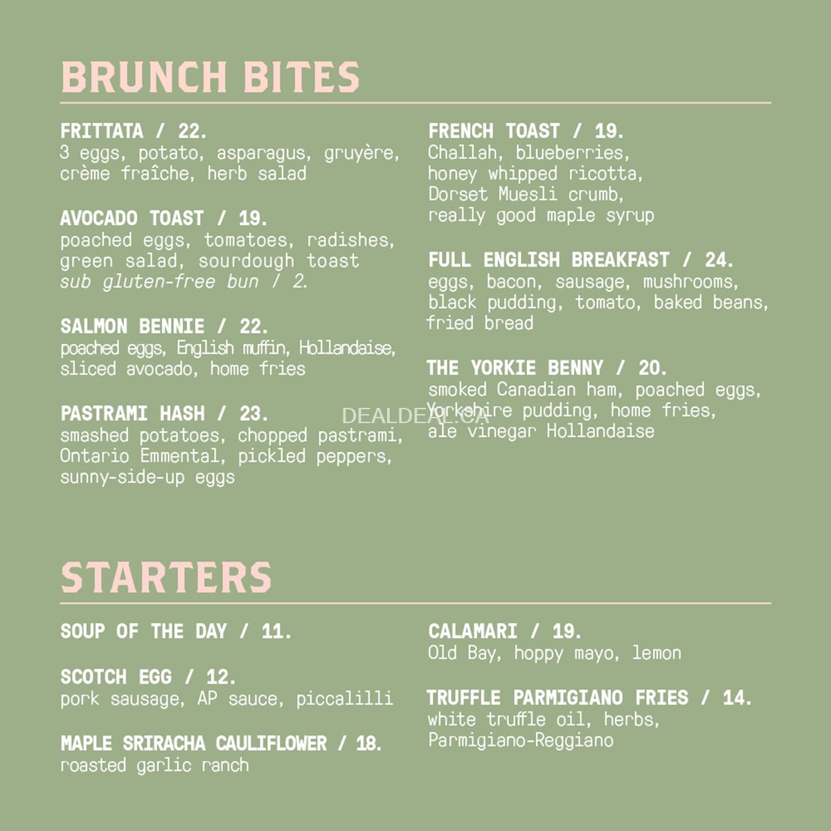 Celebrate Mother's Day with Brunch menu at Liberty Commons image 2