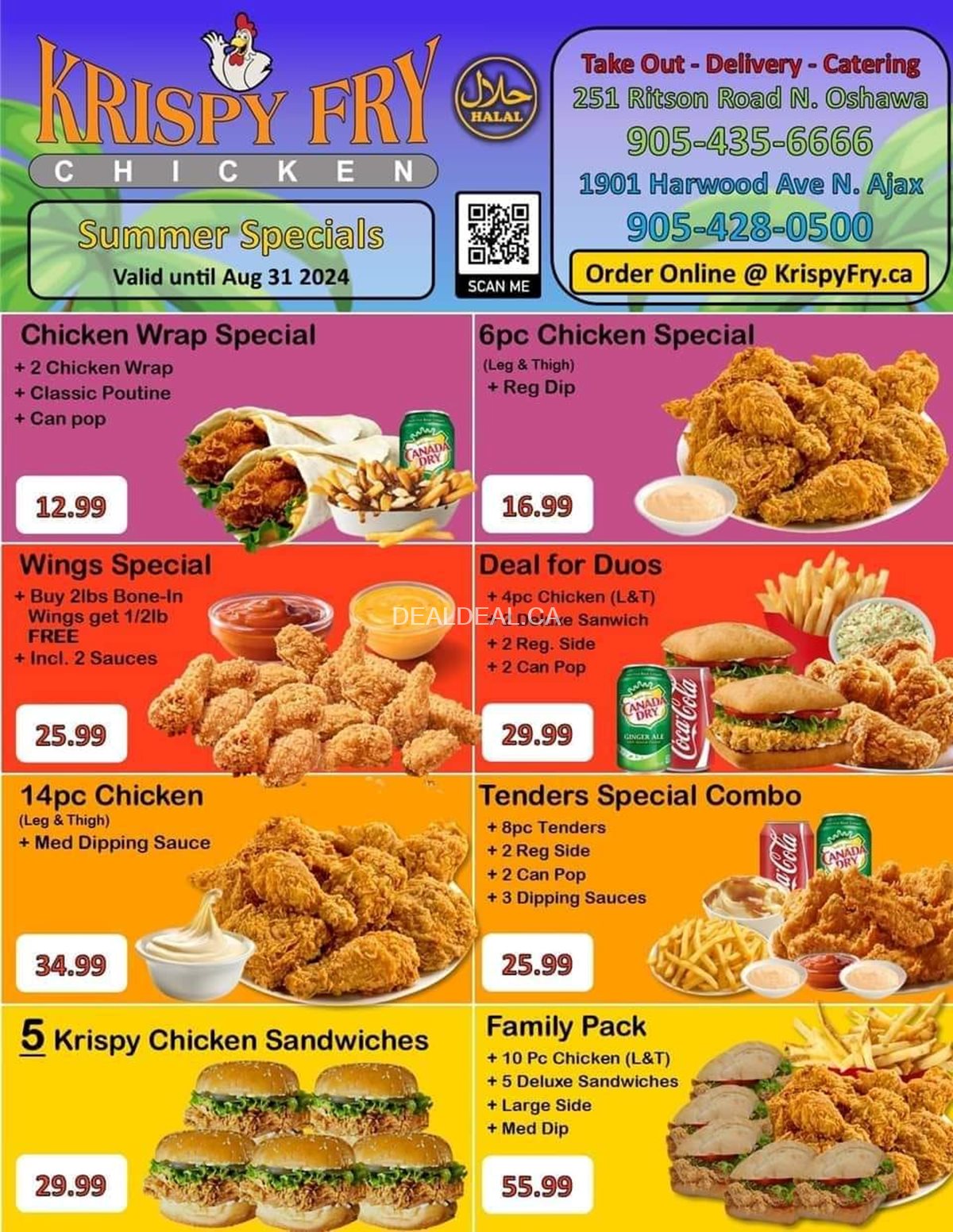 Summer Specials at Krispy Fry Chicken