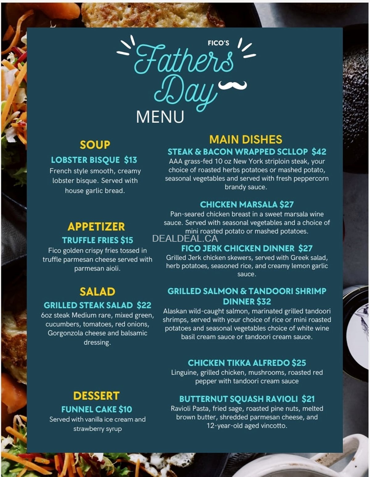 Celebrate Father's Day at Fico Fusion with our special menu!