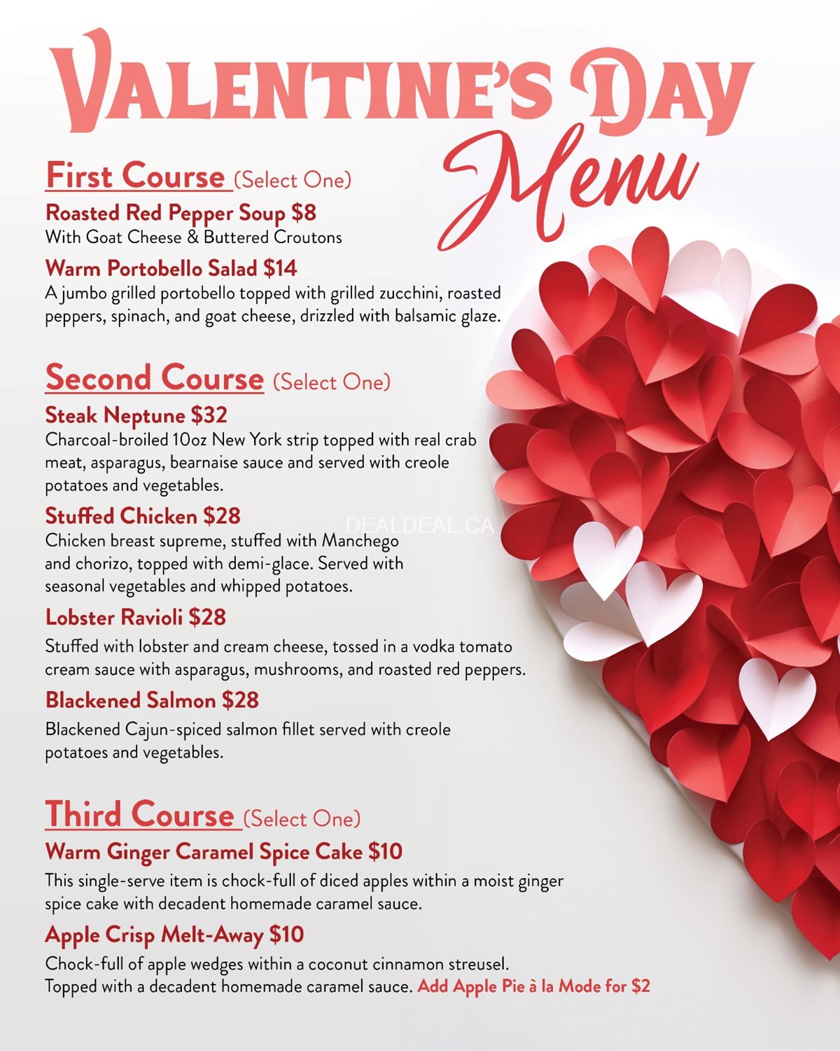 Valentine's Day Special at Piper Arms Pub Whitby image 2