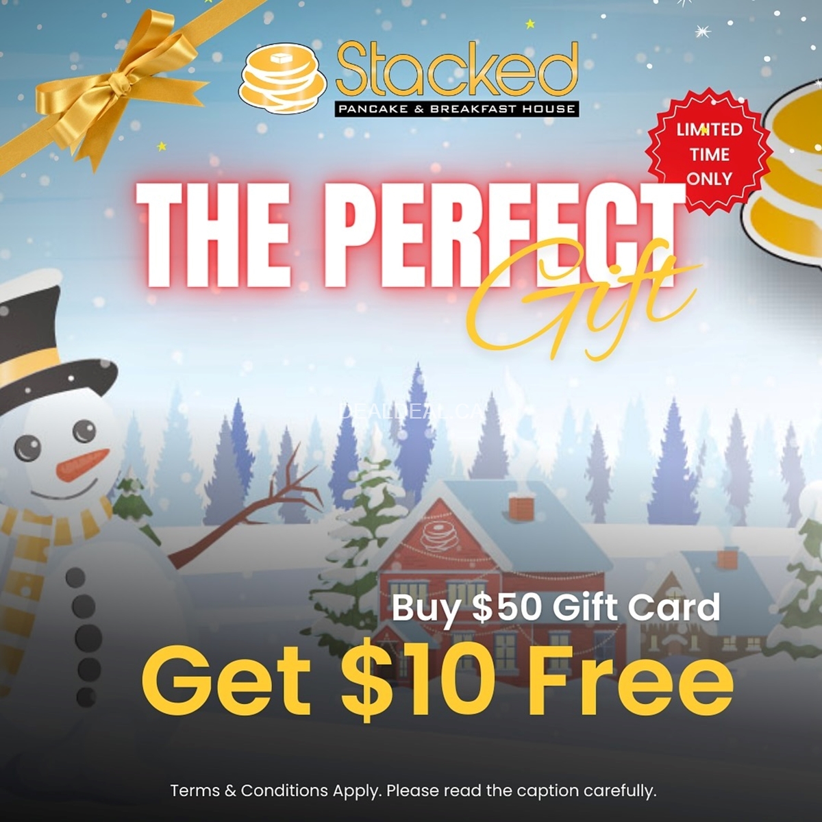 Receive a $10 value card for free at Stacked Pancake & Breakfast House