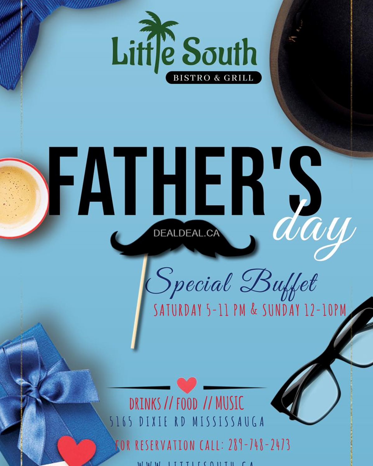 Father's day special buffet at Little South Bistro & Grill