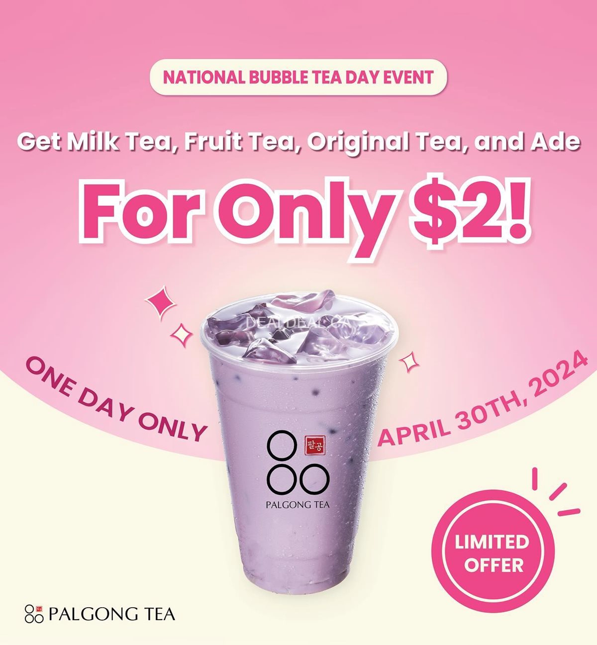 Celebrate National Bubble Tea Day with Palgong Tea
