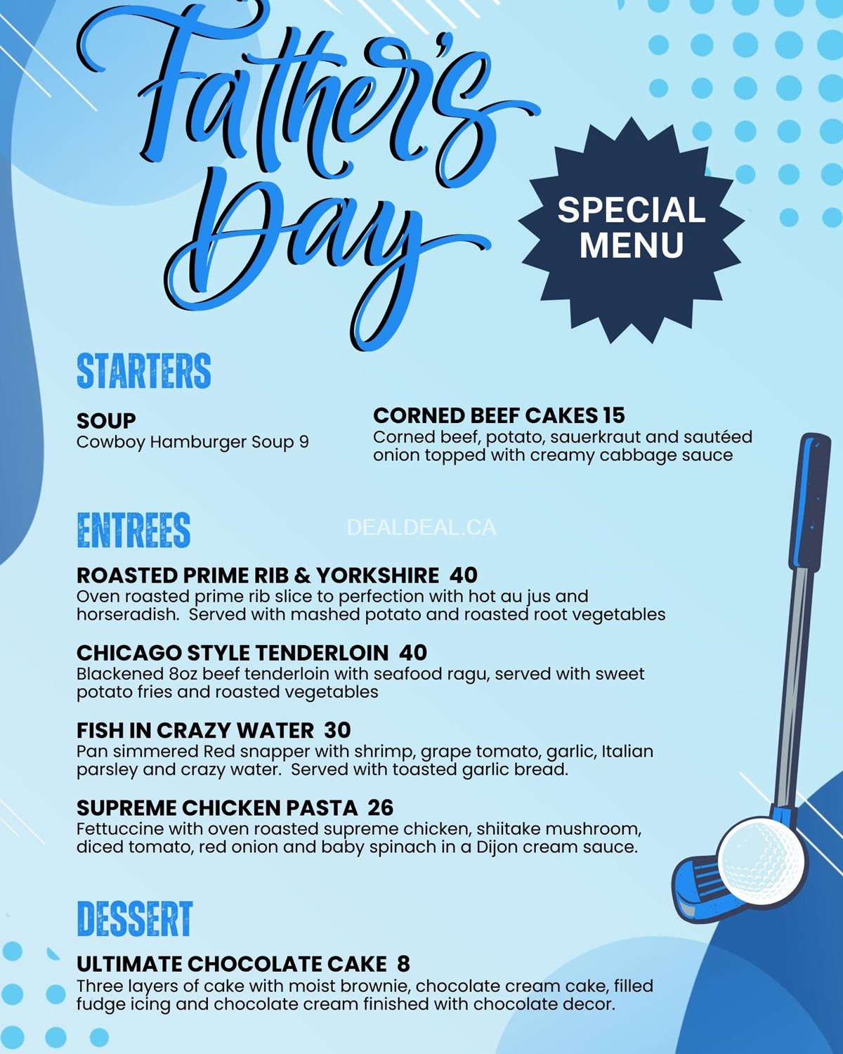 Celebrate Father's Day at One Eyed Jack Restaurant & Bar Toronto image 2