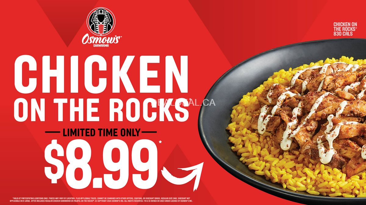 Chicken on the Rocks at Osmows Shawarma