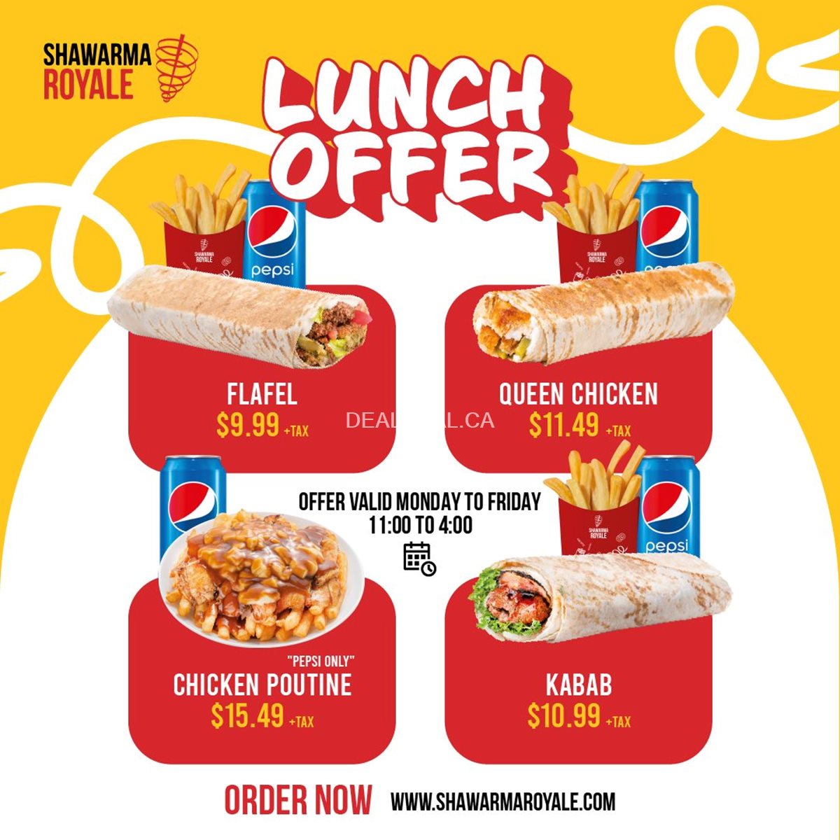 Lunch Specials at Shawarma Royale