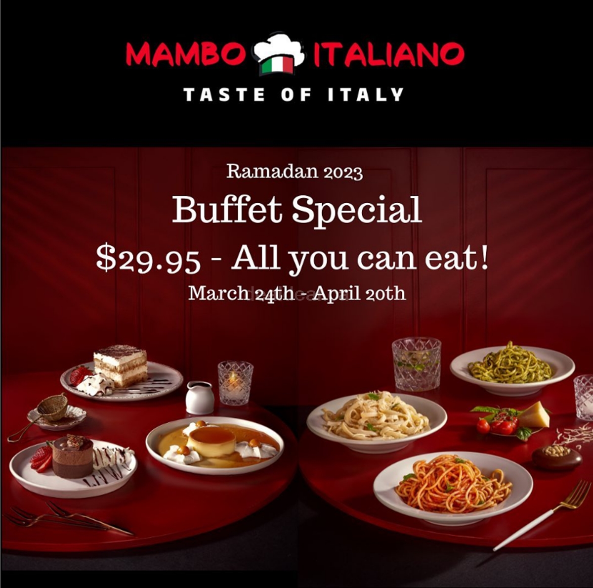Ramadan Buffet Special at Mambo Italiano