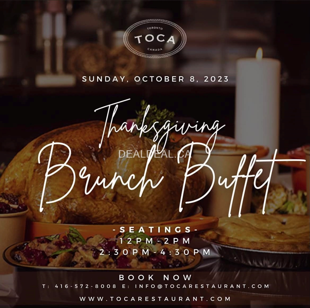 Thanksgiving Brunch Buffet at TOCA Toronto