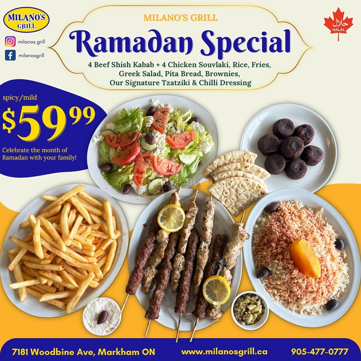 Delightful Ramadan Treats waiting for you at Milano's Grill!