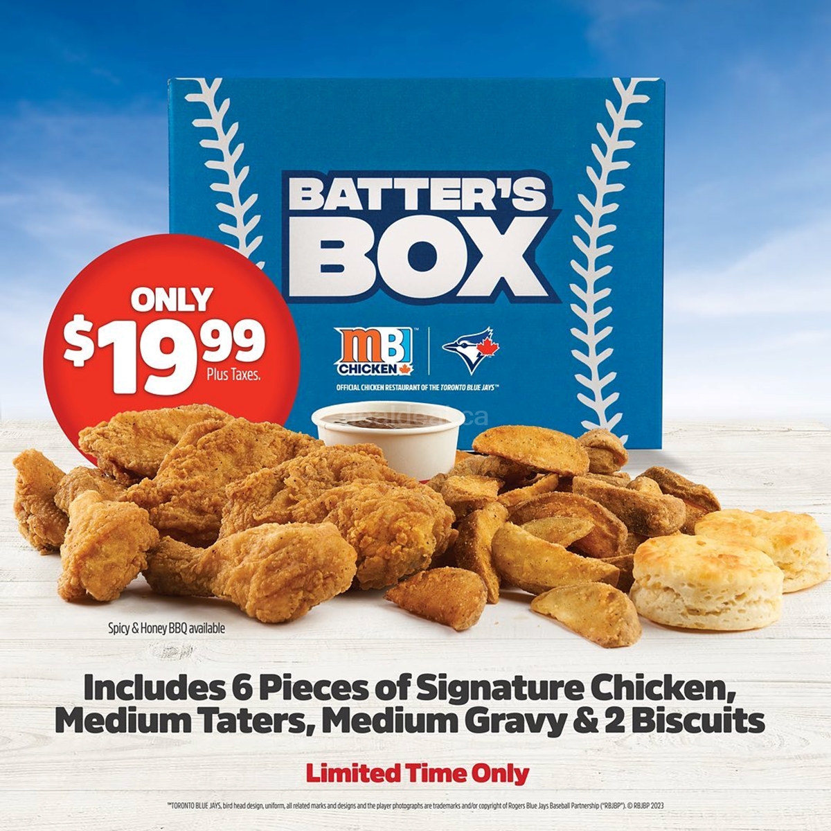 Batter's Box for $19.99 at Mary Brown's