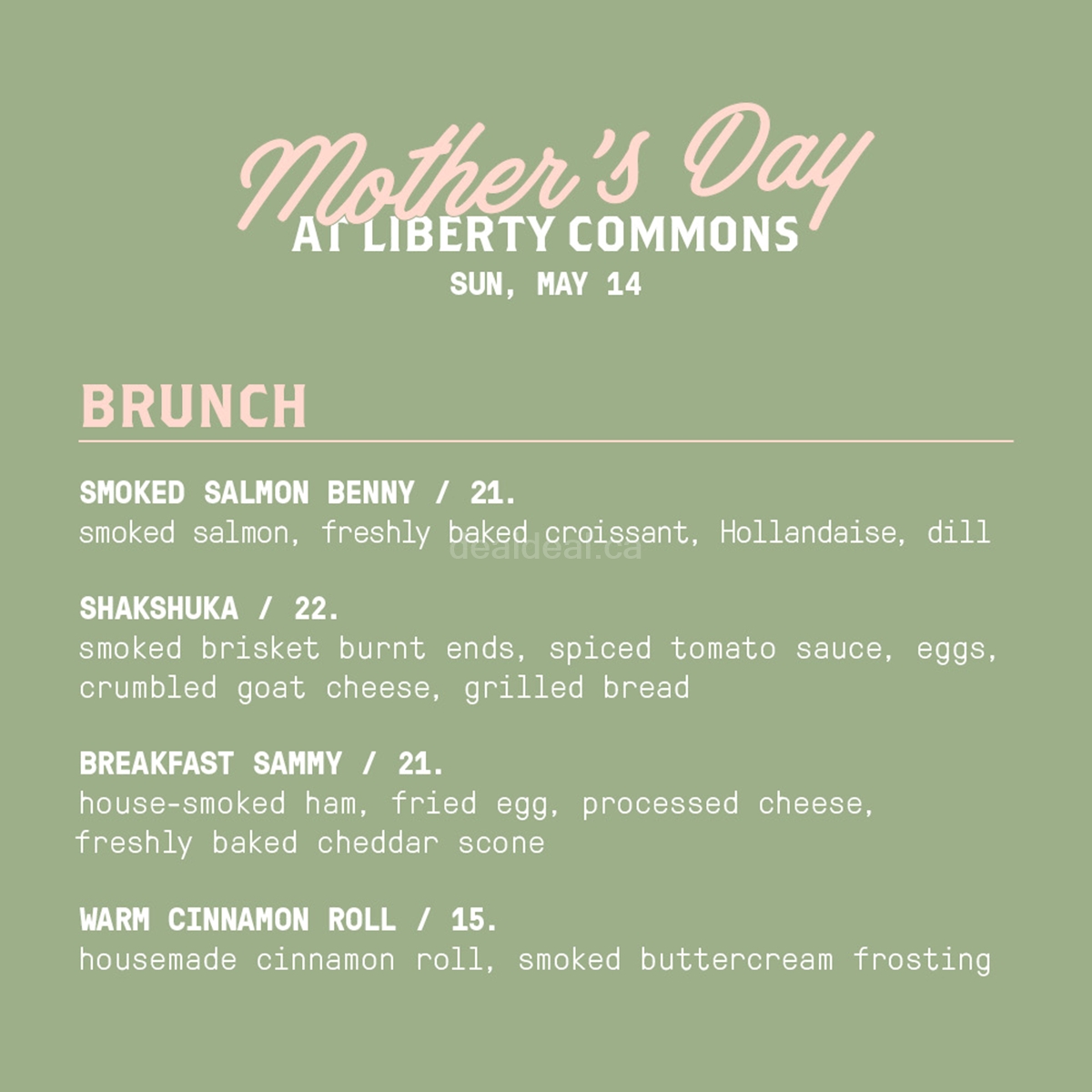 Mother's Day brunch at Liberty Commons